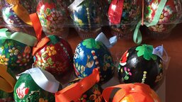 Velikonoční vajíčka pro klientky pečovatelské služby