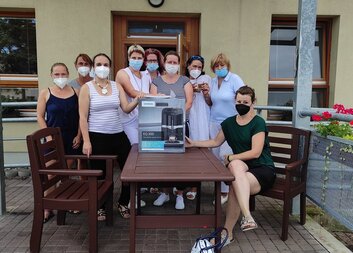 V Domě klidného stáří sv. Anny máme kávovar