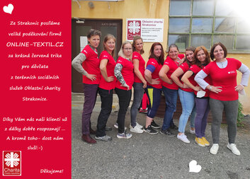 Poděkování za nová trika