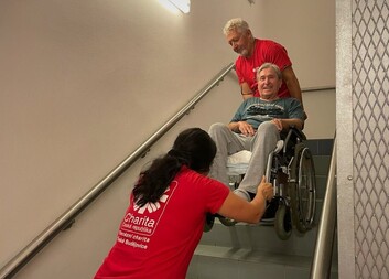 Cvičná evakuace v Domu klidného stáří sv. Anny v Sousedovicích