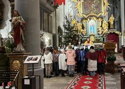 Žehnání koledníků Blatná 2. 1.