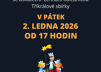 Žehnání koledníčků Tříkrálové sbírky v Blatné 2025