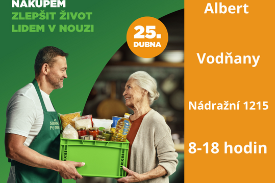 Sbírka potravin 25. dubna 2026 Vodňany