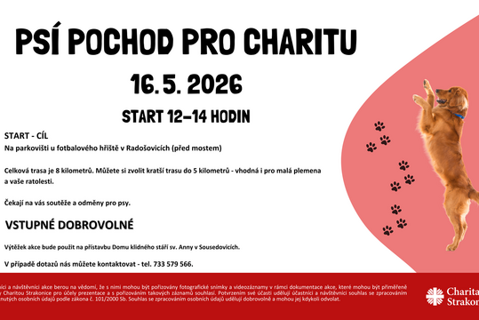 Psí pochod pro Charitu 2026